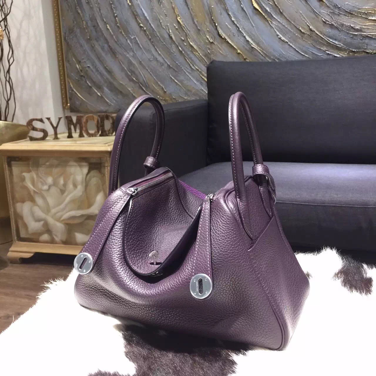 hermes lindy raisin